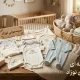 تعداد لباس نوزاد تازه متولد شده با کیفیت پنبه ای برای سیسمونی