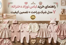 مجموعه ای شیک و راحت از لباس نوزاد دخترانه ضد حساسیت از جنس پنبه ارگانیک